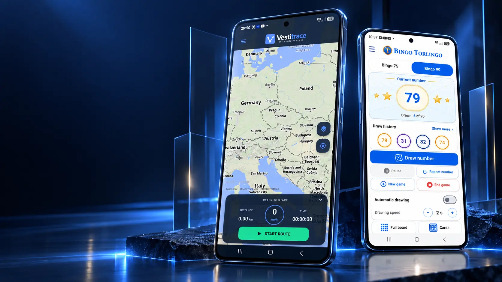 Vestitrace and Bingo Torlingo on modern Android phones